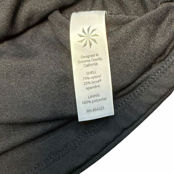 ATHLETA Women’s Black Shirrendipity Halter Tankini Swim Top Size Medium Tall (MT - Picture 6 of 8